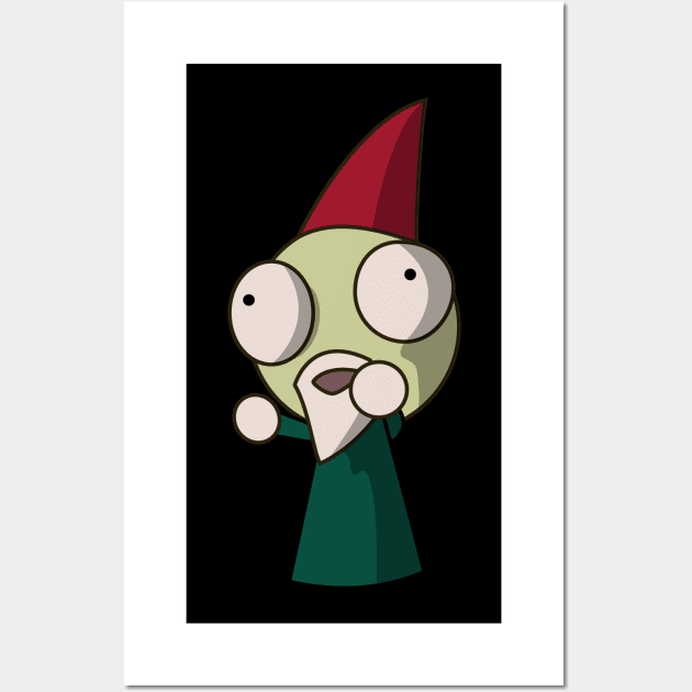 Invader Zim Gnome Wall Art by OreFather